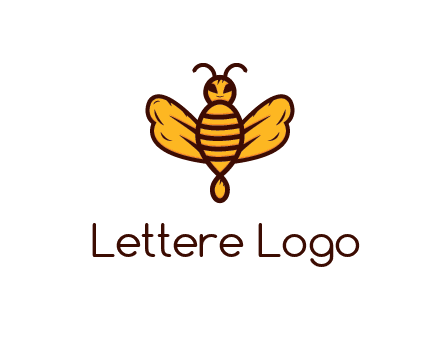 abstract honeybee with face