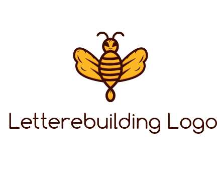 abstract honeybee with face
