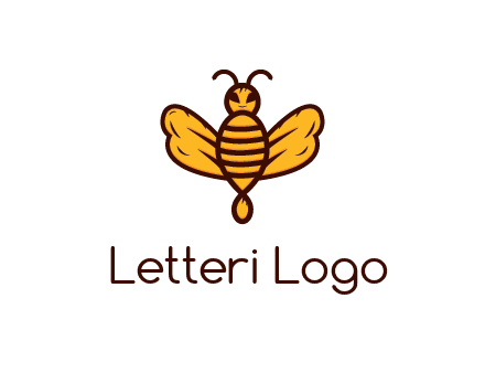 abstract honeybee with face
