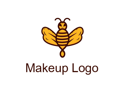 abstract honeybee with face