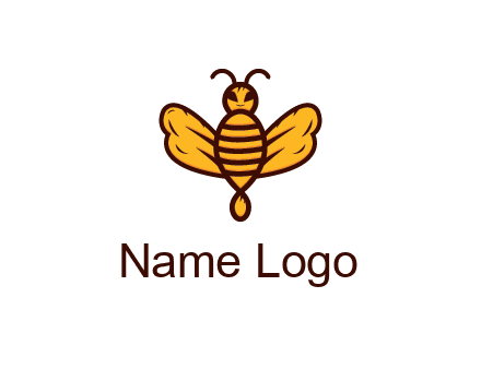abstract honeybee with face