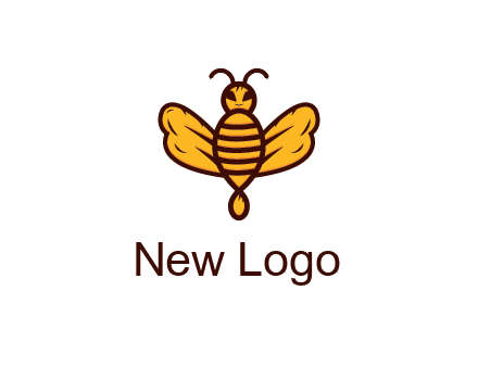 abstract honeybee with face