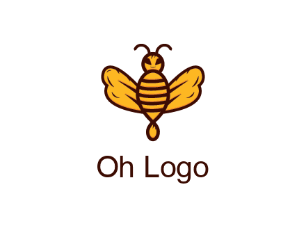 abstract honeybee with face