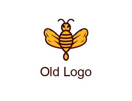 abstract honeybee with face