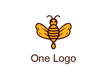 abstract honeybee with face