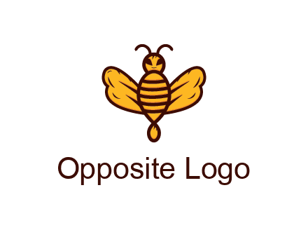 abstract honeybee with face