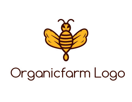 abstract honeybee with face
