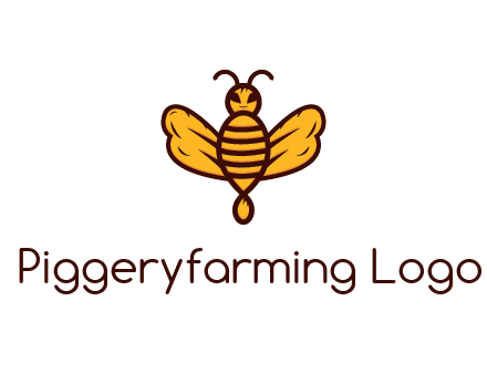 abstract honeybee with face