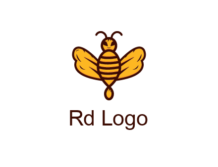 abstract honeybee with face