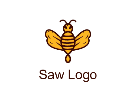 abstract honeybee with face