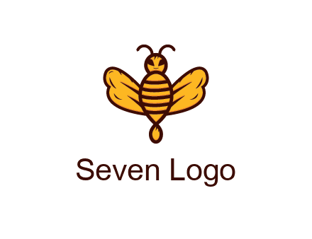 abstract honeybee with face