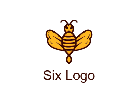 abstract honeybee with face