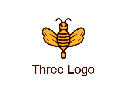 abstract honeybee with face