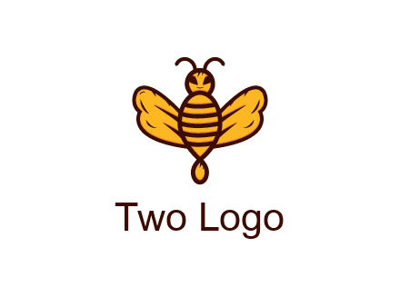 abstract honeybee with face