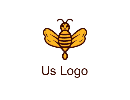 abstract honeybee with face