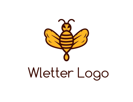 abstract honeybee with face