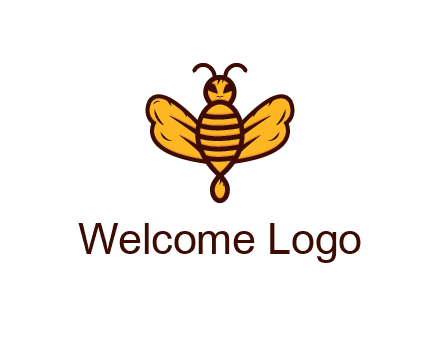 abstract honeybee with face