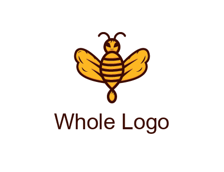 abstract honeybee with face