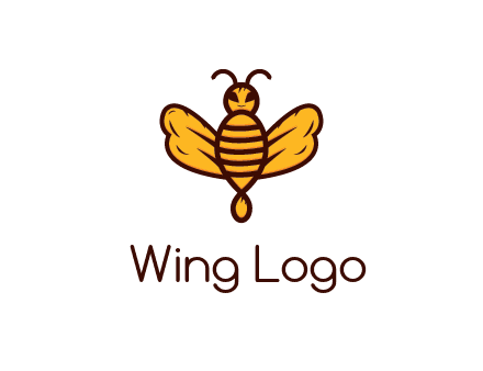 abstract honeybee with face