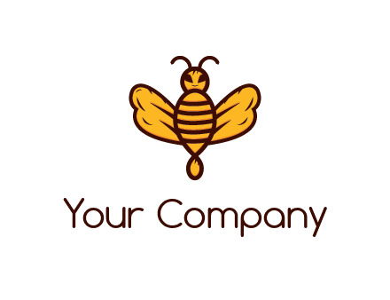 abstract honeybee with face