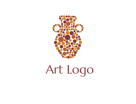 Dotted vase logo