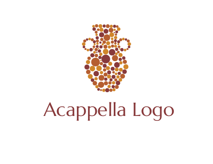 Dotted vase logo