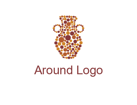 Dotted vase logo