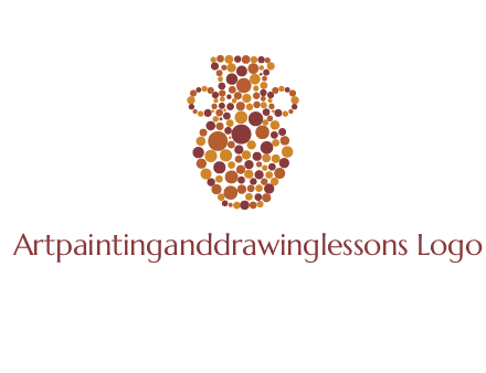 Dotted vase logo