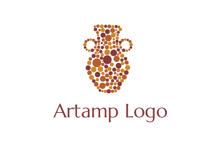 Dotted vase logo