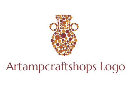 Dotted vase logo