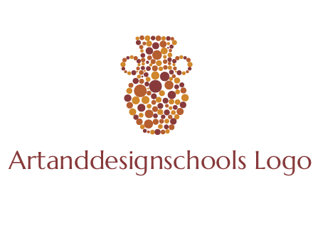 Dotted vase logo