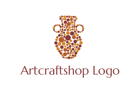 Dotted vase logo