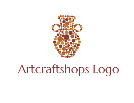 Dotted vase logo