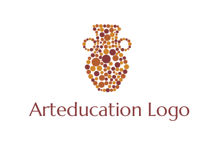 Dotted vase logo