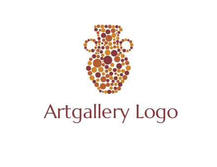 Dotted vase logo