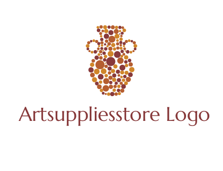 Dotted vase logo