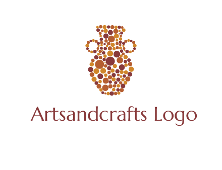 Dotted vase logo