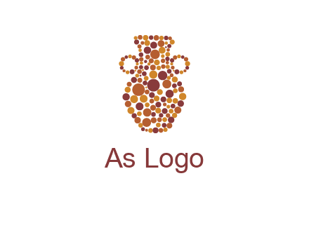 Dotted vase logo