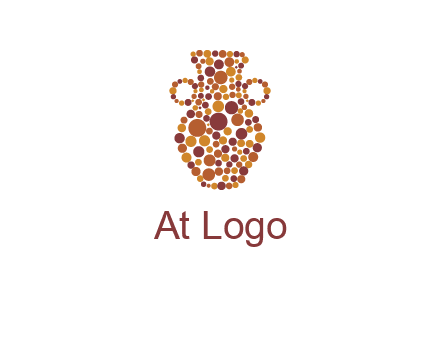 Dotted vase logo