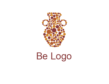 Dotted vase logo