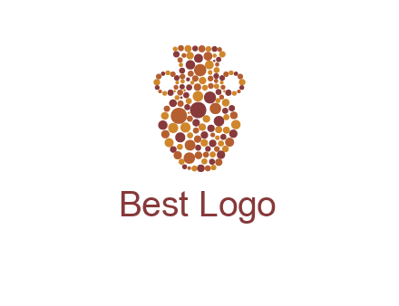 Dotted vase logo