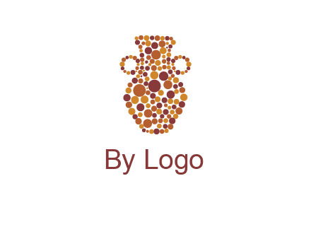 Dotted vase logo