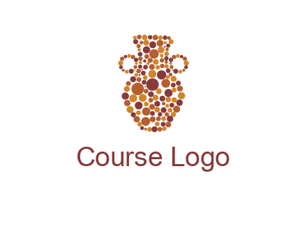 Dotted vase logo
