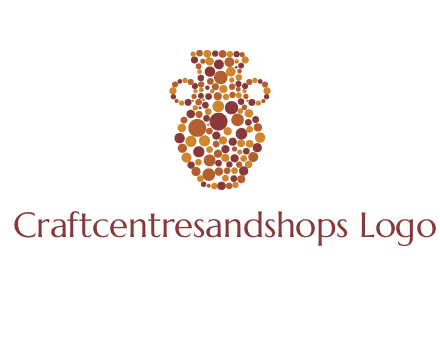 Dotted vase logo