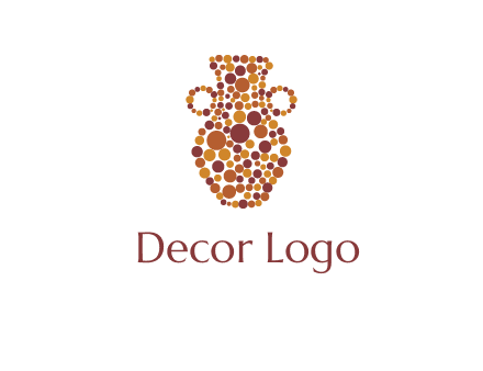 Dotted vase logo