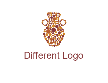 Dotted vase logo