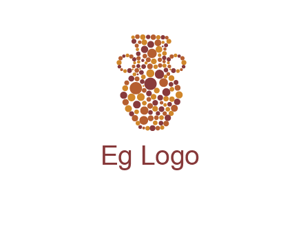 Dotted vase logo