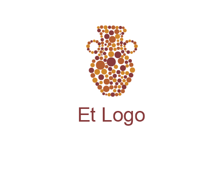 Dotted vase logo