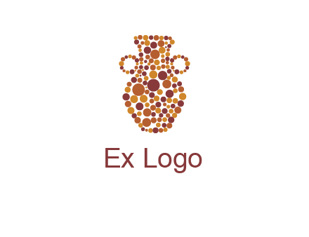 Dotted vase logo