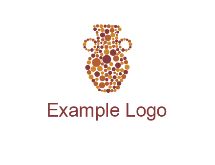 Dotted vase logo